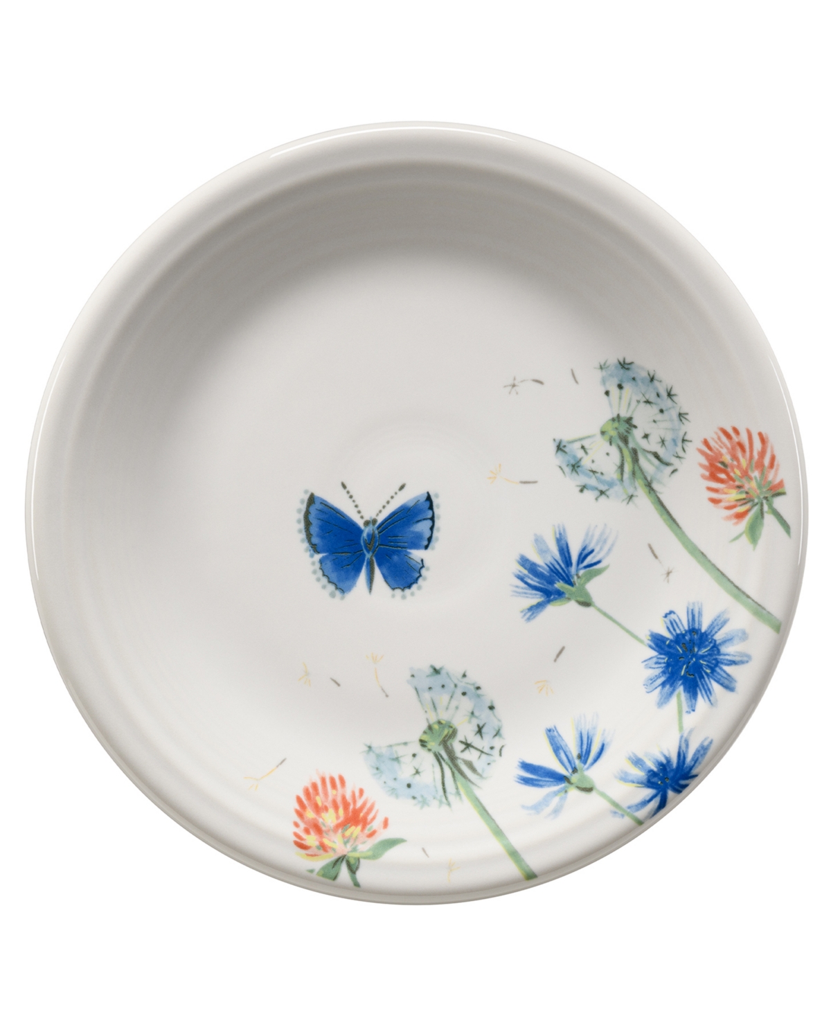 Breezy Floral Salad Plate - Multi Color Design With Fiesta Colors