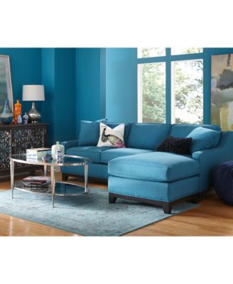 Furniture Keegan Fabric Reversible Sectional and Sofa Collection