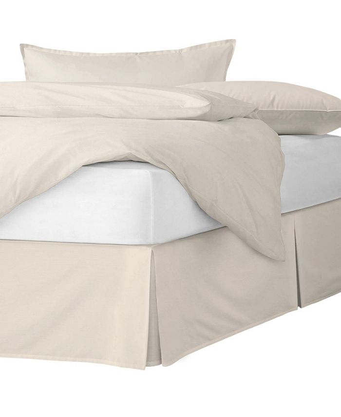 6ix Tailors Fine Linens Marcus Ivory Platform Bed Skirt Full 15" Drop ...