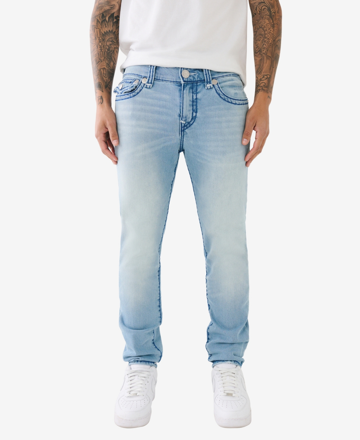 Men's Rocco Flap Super T Skinny Jeans - Havana Light Wash