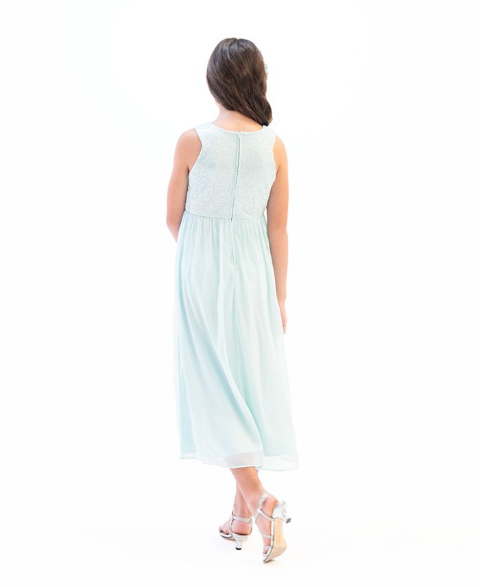 Rare Editions Big Girls Glitter Lace Maxi Party Dress Macy's