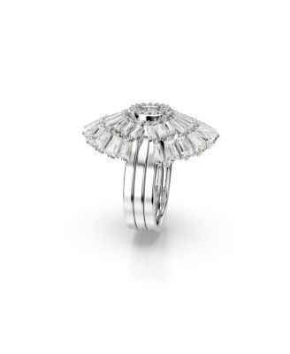 Swarovski Mixed Cuts, Shell, White, Rhodium Plated Idyllia