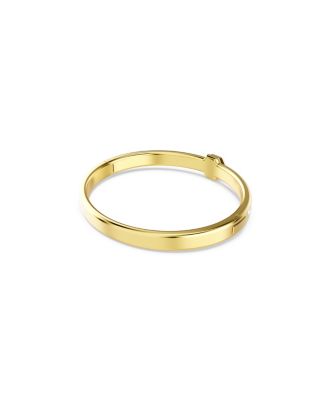 Round Cut, White, Gold-Tone Numina Bangle Bracelet