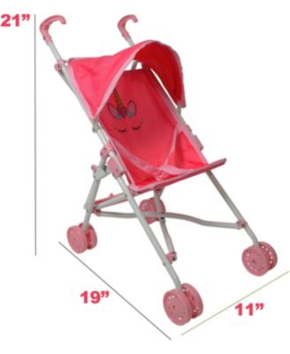 Unicorn Baby Doll Stroller