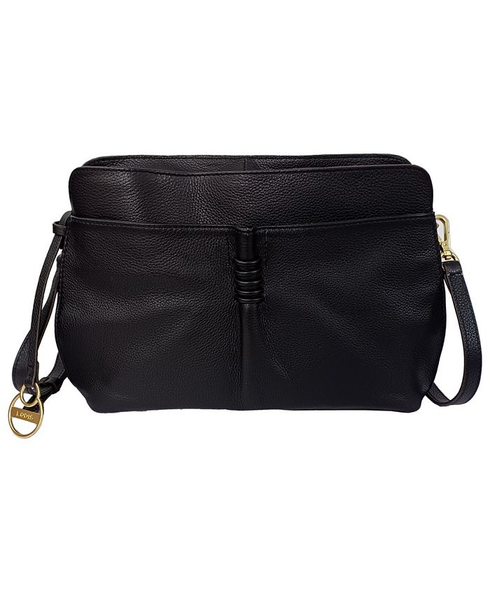 LODIS Montauk Top Zip Leather Crossbody Macy's