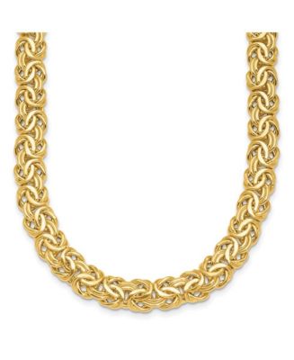 18k Yellow Gold 9Sapphire Byzantine Necklace - Macy's