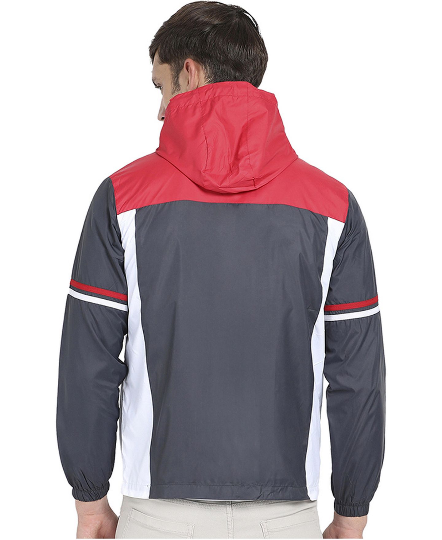Мужская куртка Cahoot Campus Sutra Multicolor Zip-Front With Insert Pocket, цвет: Красный — фото 2