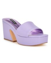 Macy's purple sandals top
