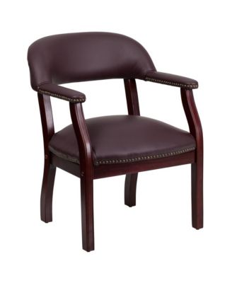 Brass Conference Chair With Accent Nail Trim