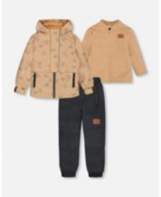 Carter's 2-Pc. Henley Fox Hoodie & Printed Jogger Pants, Baby Boys (0-24  months)