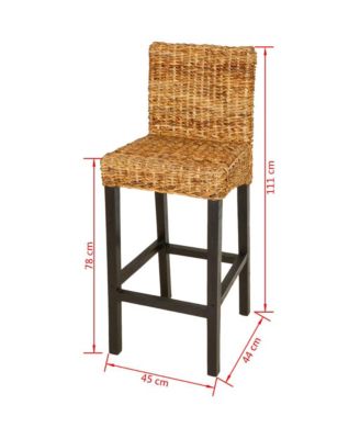 Bar Stools 2 pcs Abaca