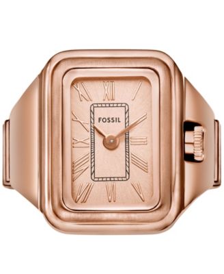 Women's Raquel Two-Hand Rose Gold-Tone Stainless Steel Ring Watch 14mm