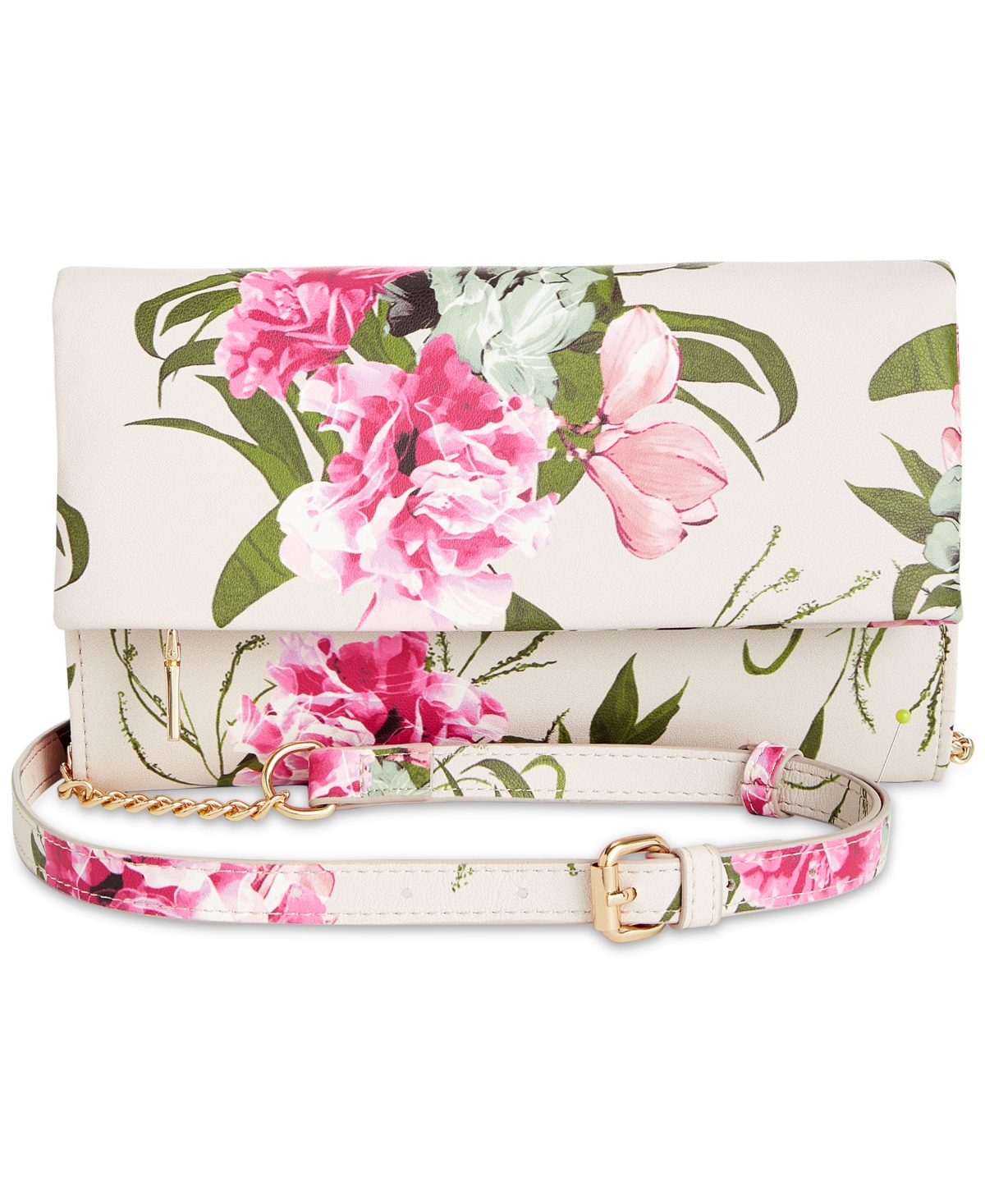 Inc International Concepts Averry Tunnel Convertible Clutch Crossbody, Created For Macy's In Mia Blooms,bone