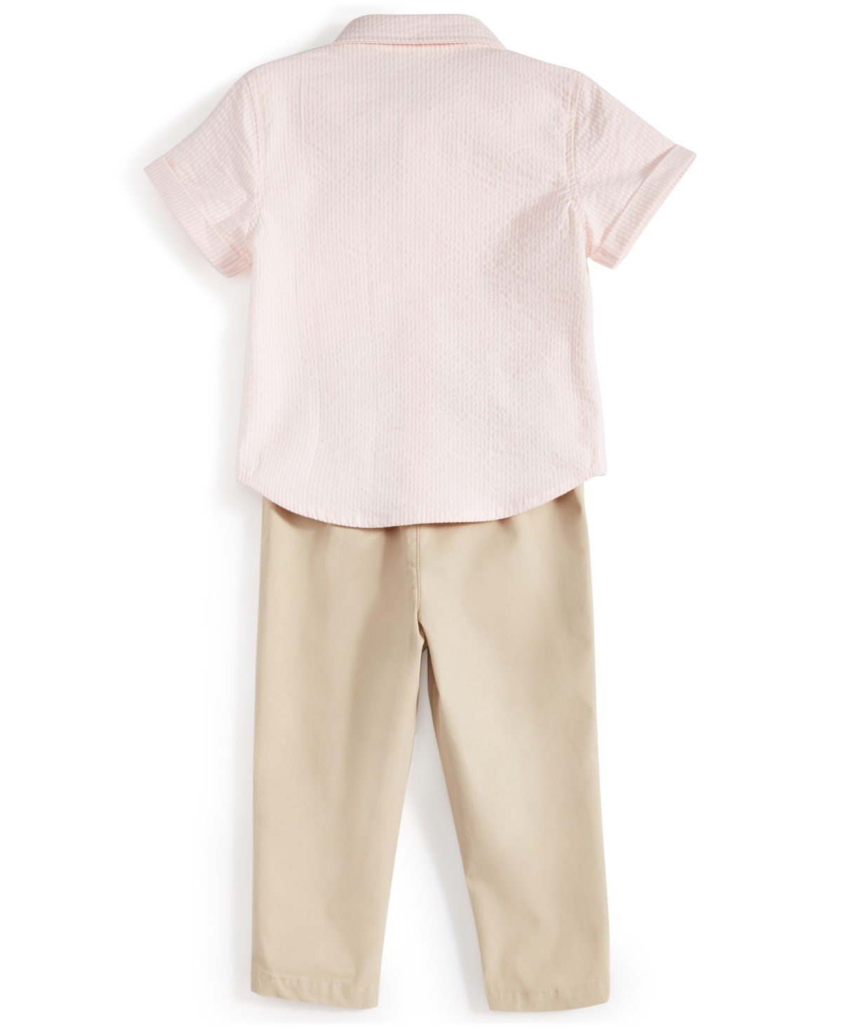 Shop First Impressions Baby Boys Button-down Shirt And Chino Pants, 2 Piece Set, Created For Macy's In Sand Tan
