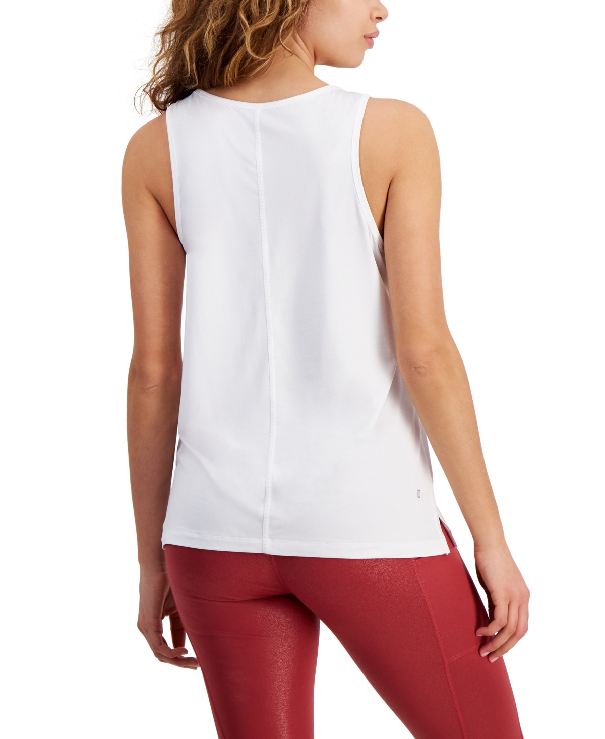 Id Ideology Women's Performance Racerback Muscle Tank Top, Created For Macy's In Bright White
