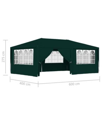 Professional Party Tent with Side Walls 13.1'x19.7' Green 0.3 oz/ft²