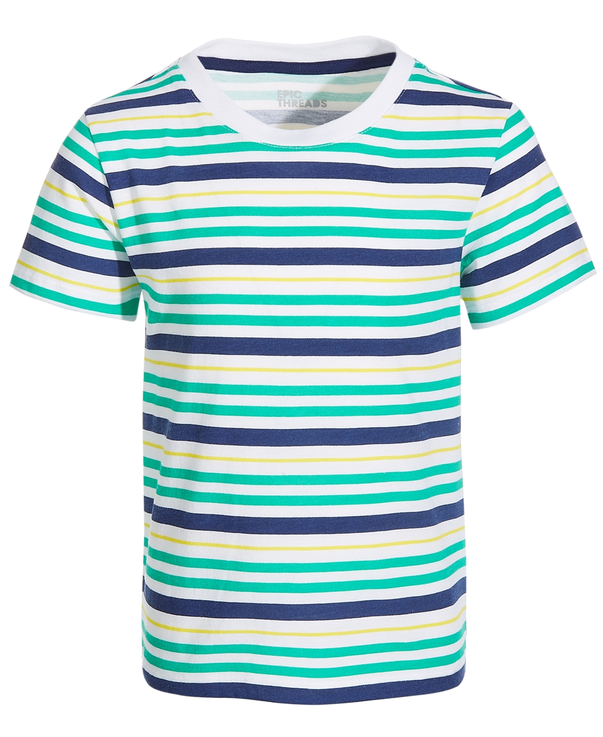 Shop Epic Threads Toddler & Little Boys Danny Striped T-shirt, Created For Macy's In True Green
