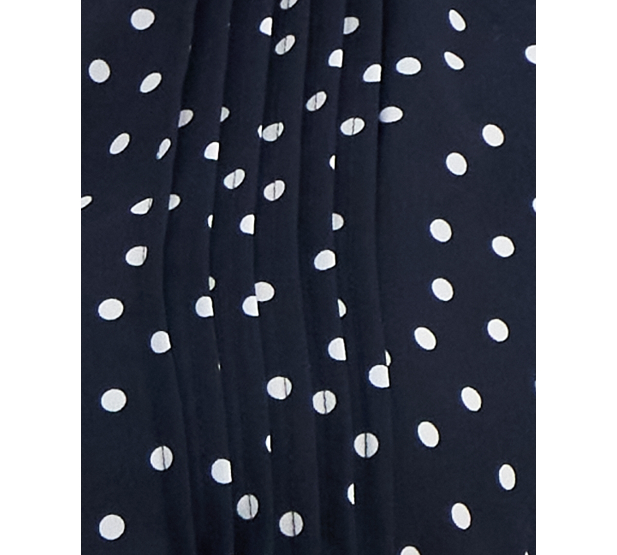 Tommy Hilfiger Plus Dot Print Pintuck 3/4-Sleeve Top