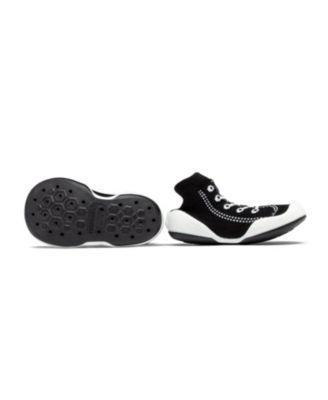 Infant Girl Boy Breathable Washable Non-Slip Sock Shoes Sneakers - Black