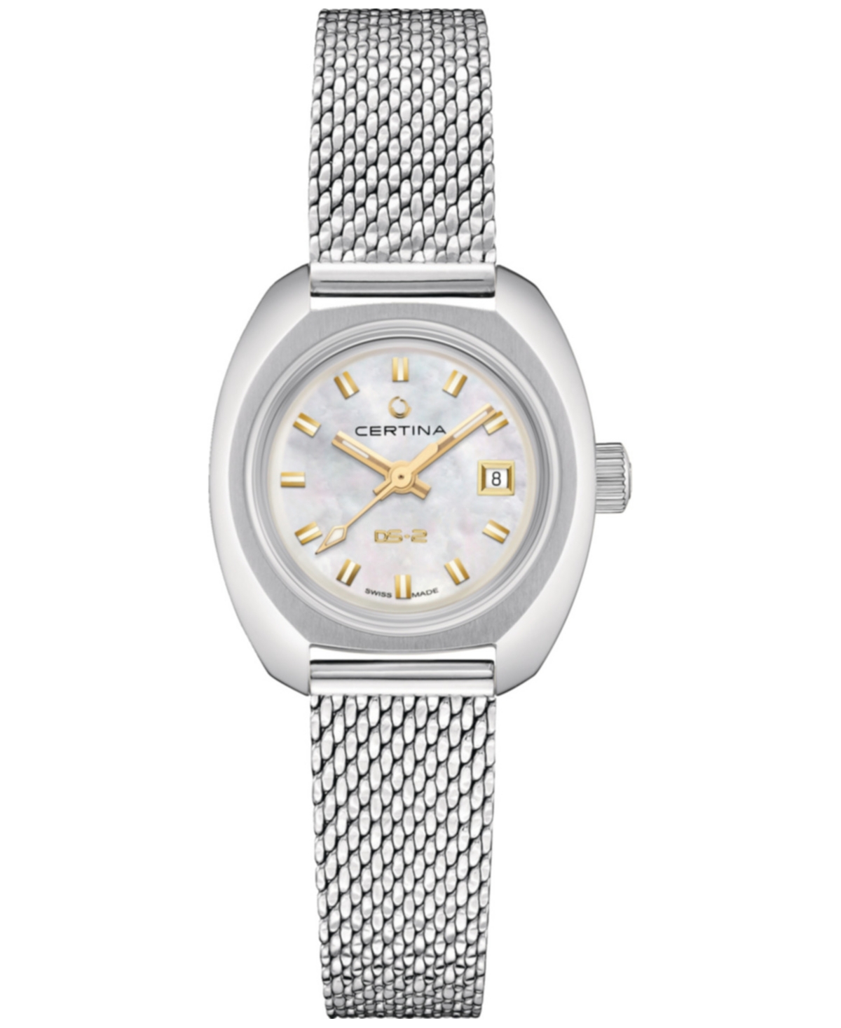 Women's Swiss Automatic Ds-2 Lady Stainless Steel Mesh Bracelet Watch 28mm - Mother Of Pearl
