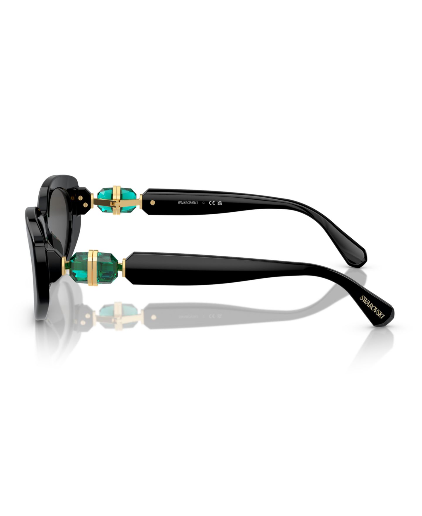 Женские солнцезащитные очки Swarovski Sunglasses SK6002, цвет: Чёрный — фото 3