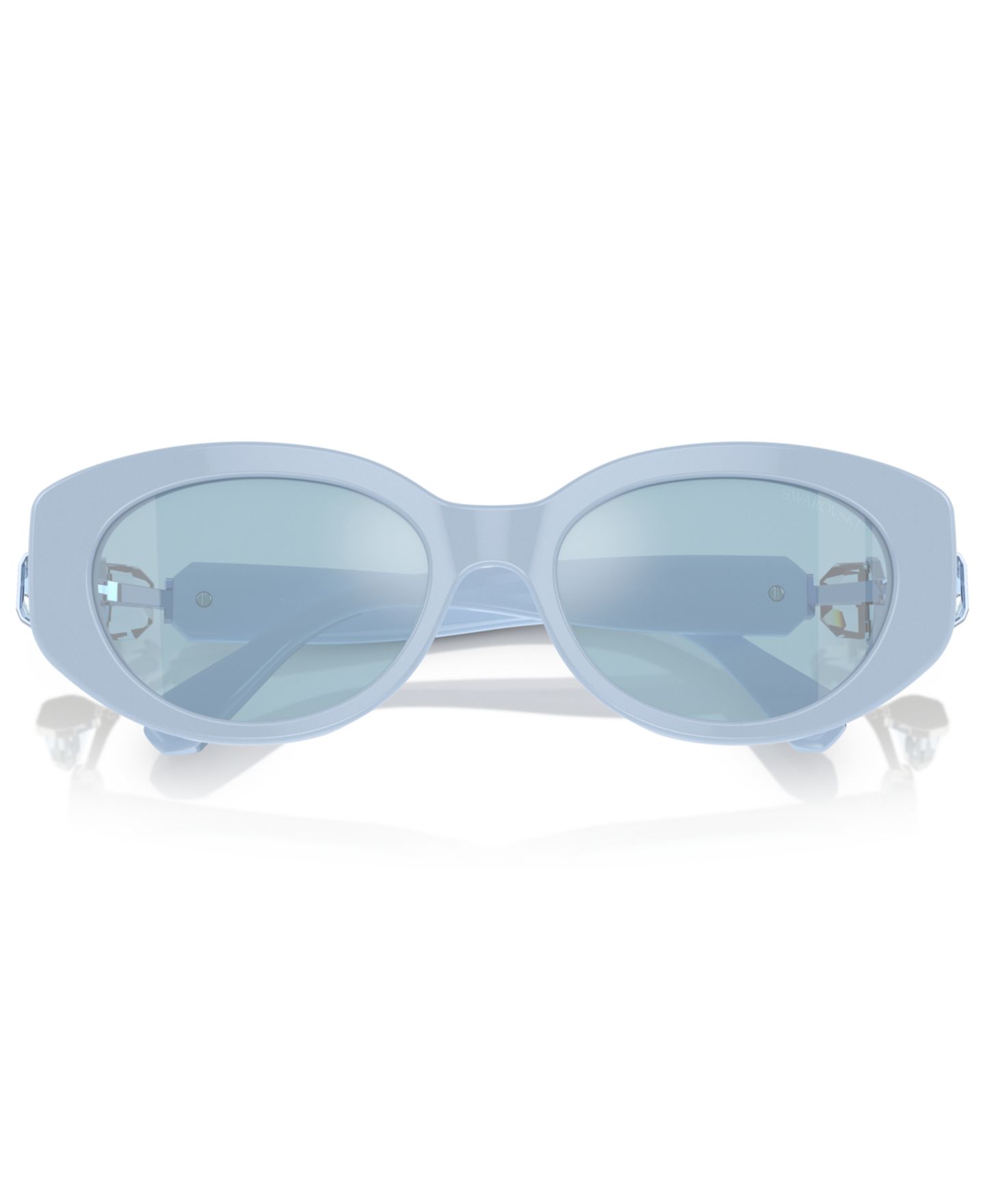 Женские солнцезащитные очки Swarovski Sunglasses, Mirror SK6002, цвет: Светлый синий — фото 5
