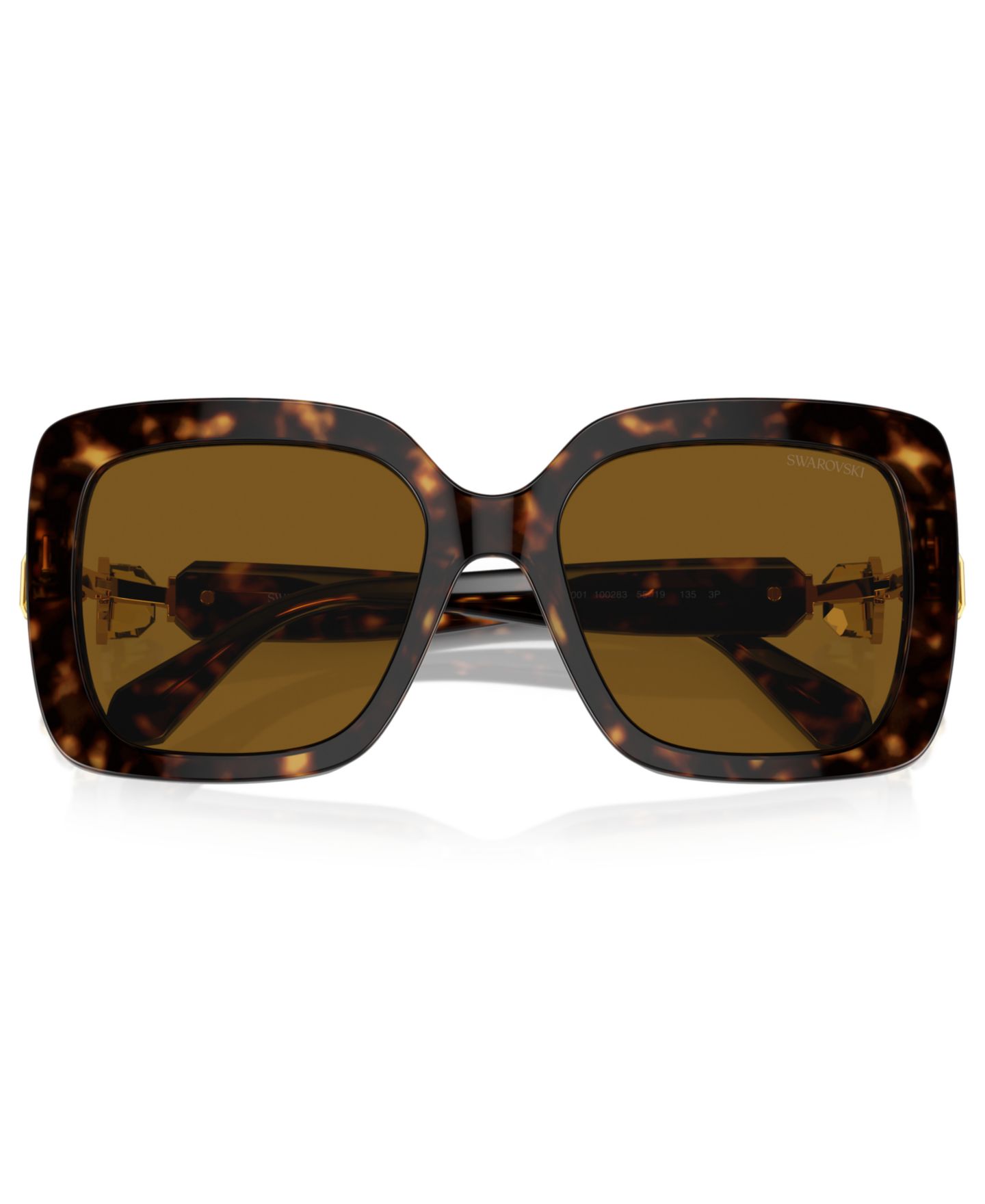 Женские солнцезащитные очки Swarovski Polarized, SK6001, цвет: Гавана — фото 5