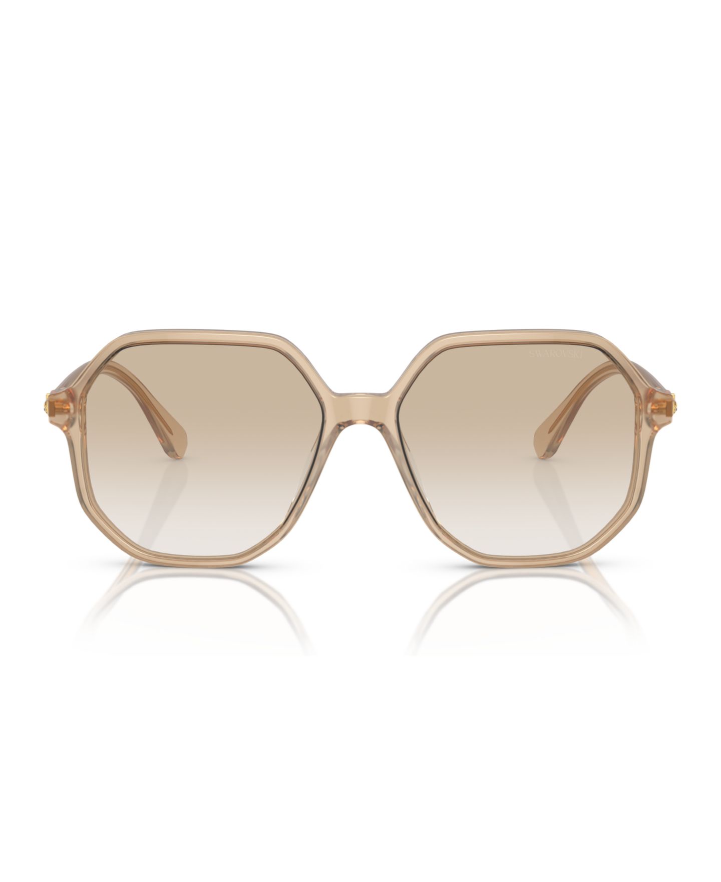 Женские солнцезащитные очки Swarovski Sunglasses, Gradient SK6003, цвет: Светлый коричневый — фото 2