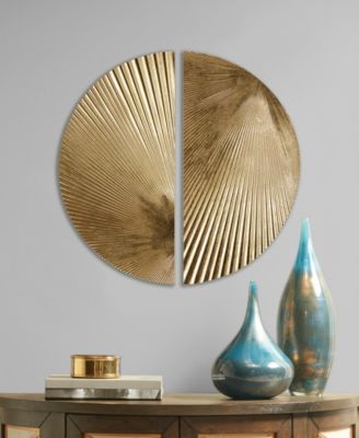 Radiant Half-Moon 2-Pc Metal Wall Decor Set