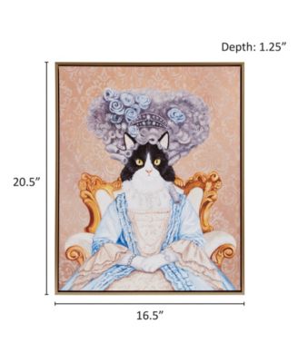 Pet Portrait Bridger Kitty Framed Canvas Wall Art