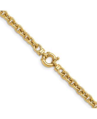 18k Yellow Gold Solid Flat 18 Omega Necklace Macy s