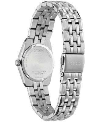 Eco-Drive Women's Corso Diamond (1/10 ct. t.w.) Stainless Steel Bracelet Watch 28mm