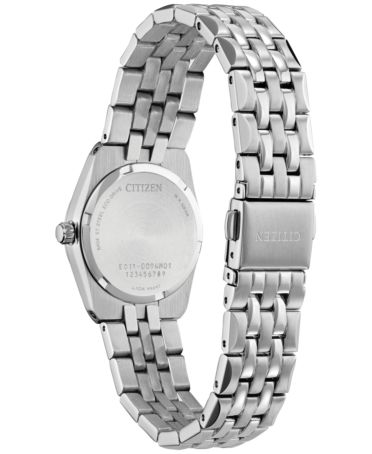 Shop Citizen Eco-drive Women's Corso Diamond (1/10 Ct. T.w.) Stainless Steel Bracelet Watch 28mm In Silver-tone