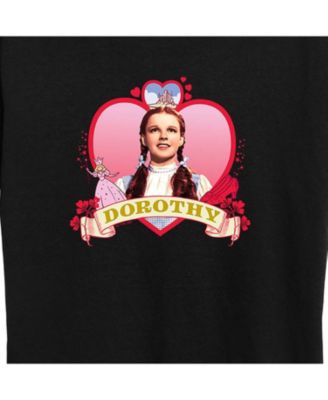 Trendy Plus Size Wizard of Oz Dorothy Hearts Graphic T-shirt