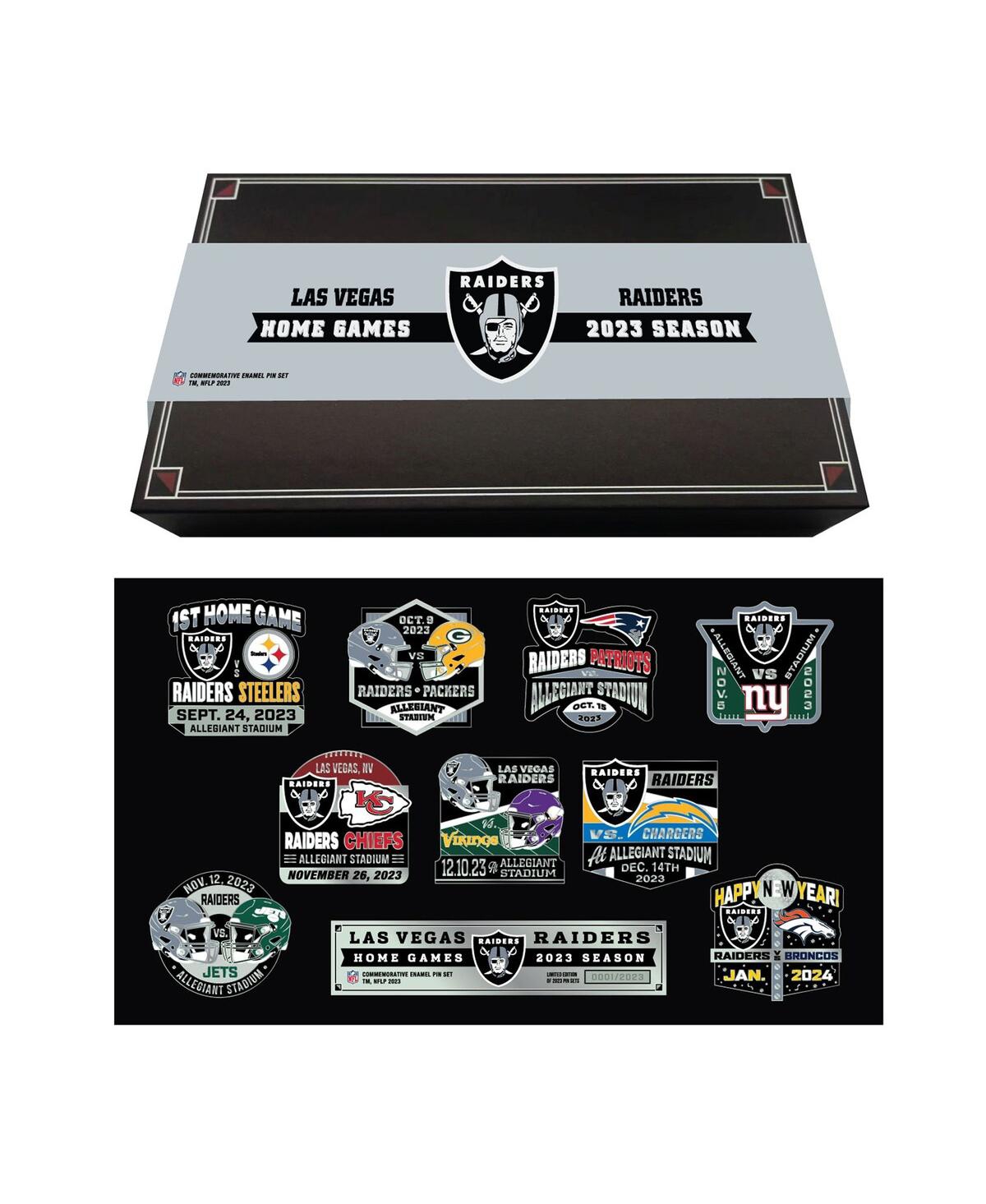 Las Vegas Raiders 2023-24 Game Day Pin Collector Set - Multi