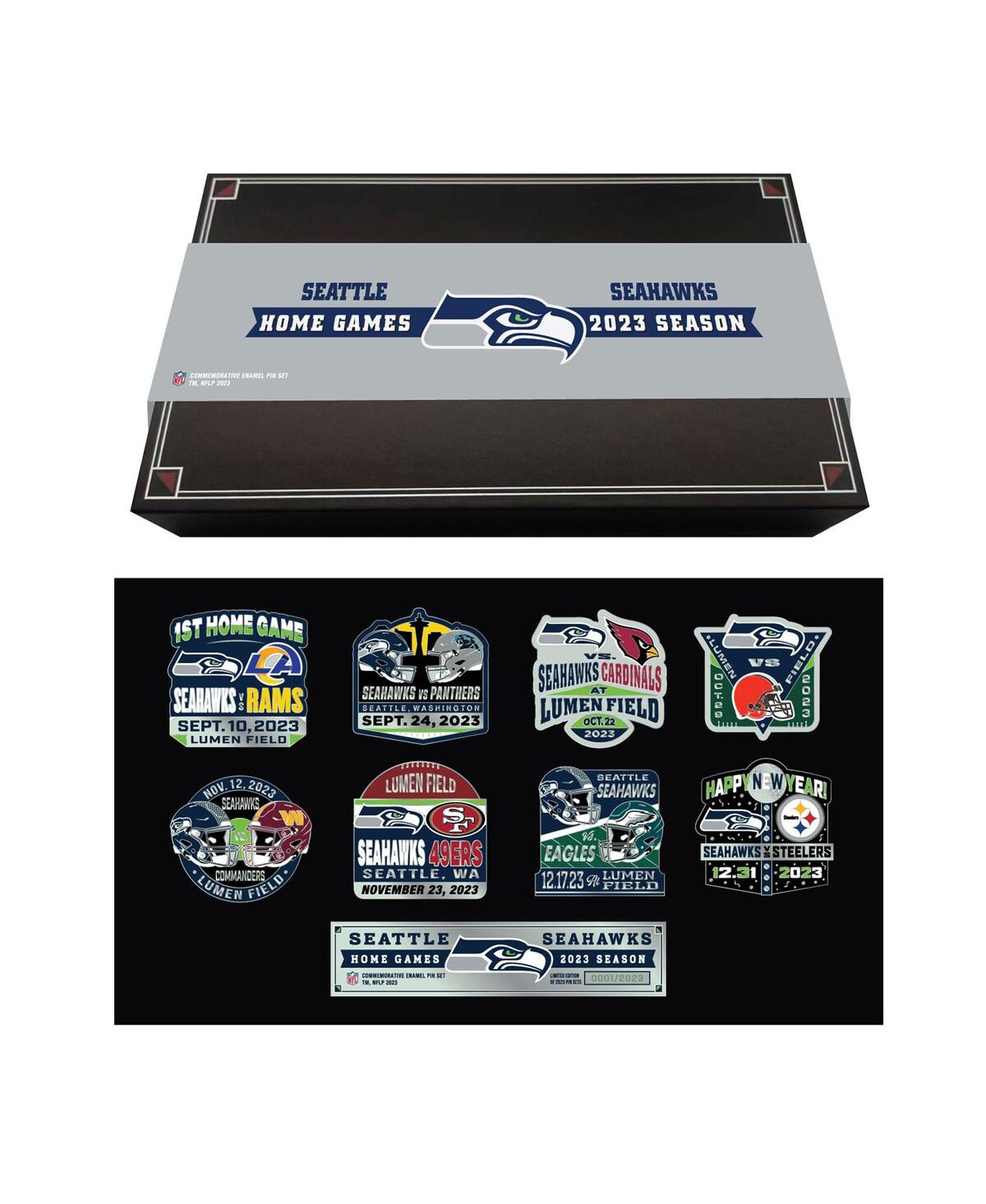Seattle Seahawks 2023-24 Game Day Pin Collector Set - Green
