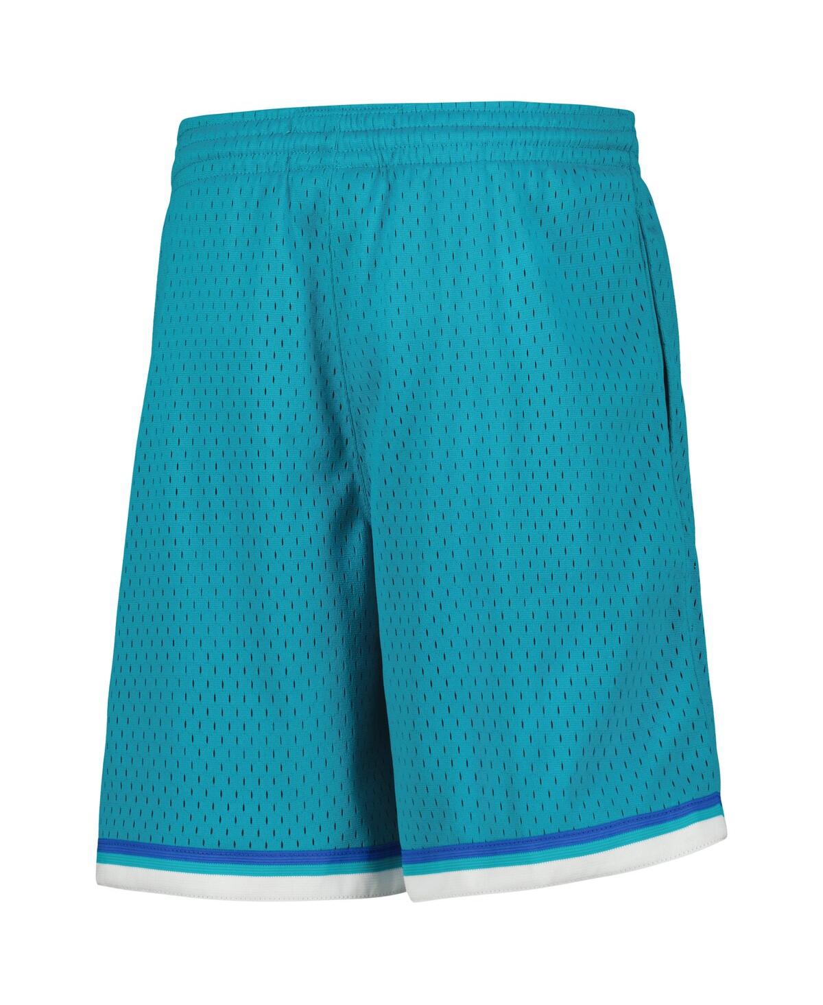 Mitchell & Ness Big Boys  Teal Charlotte Hornets Hardwood Classics Swingman Shorts In Teal