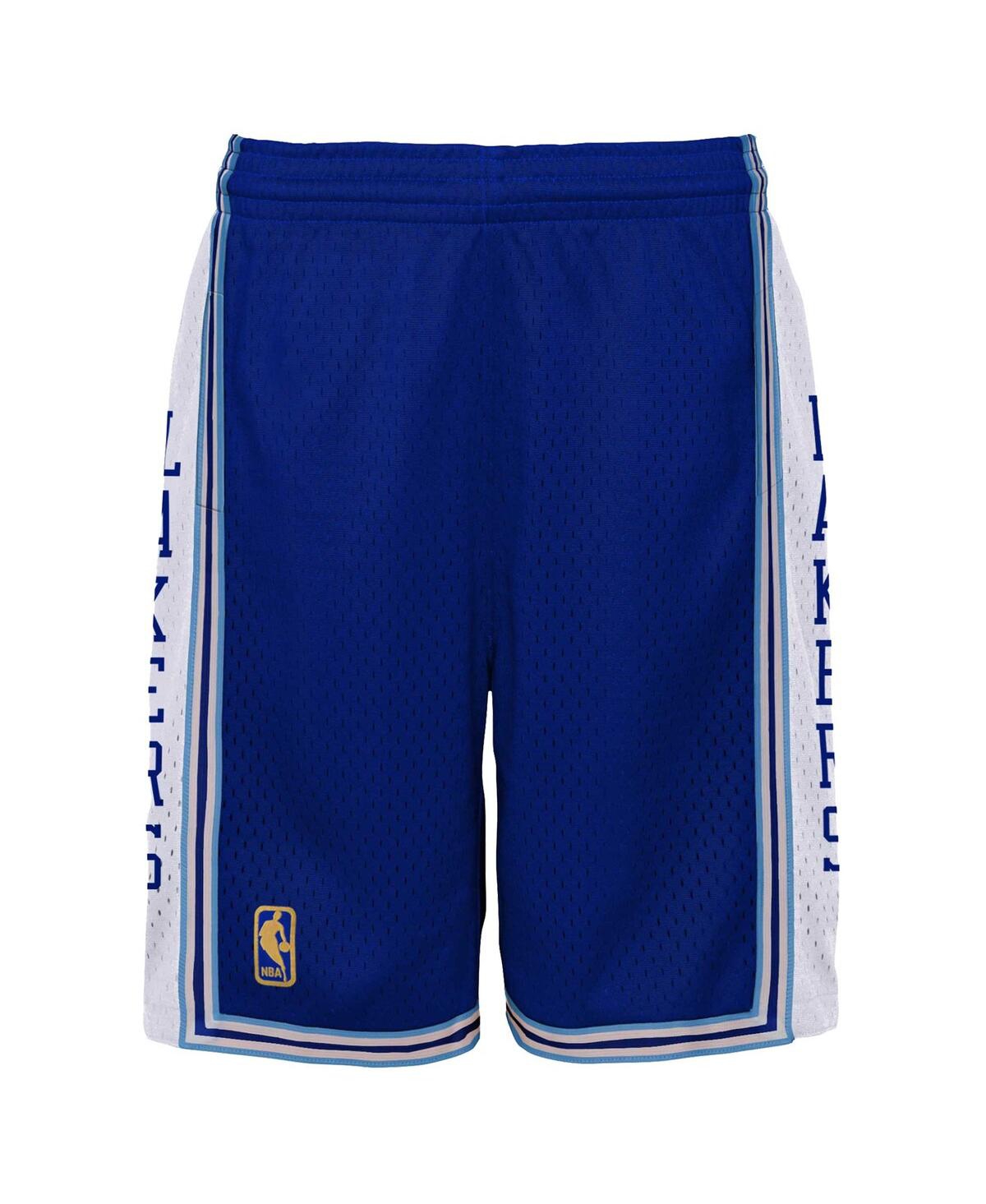Mitchell & Ness Big Boys  Royal Los Angeles Lakers Hardwood Classics Swingman Shorts In Royal