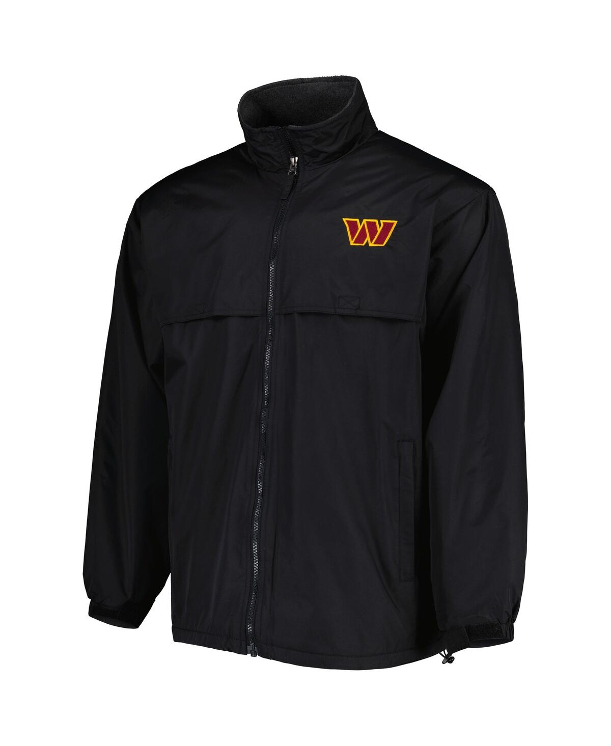 Men's DunbrookeWashington Commanders Triumph Fleece Full-Zip Jacket - Black