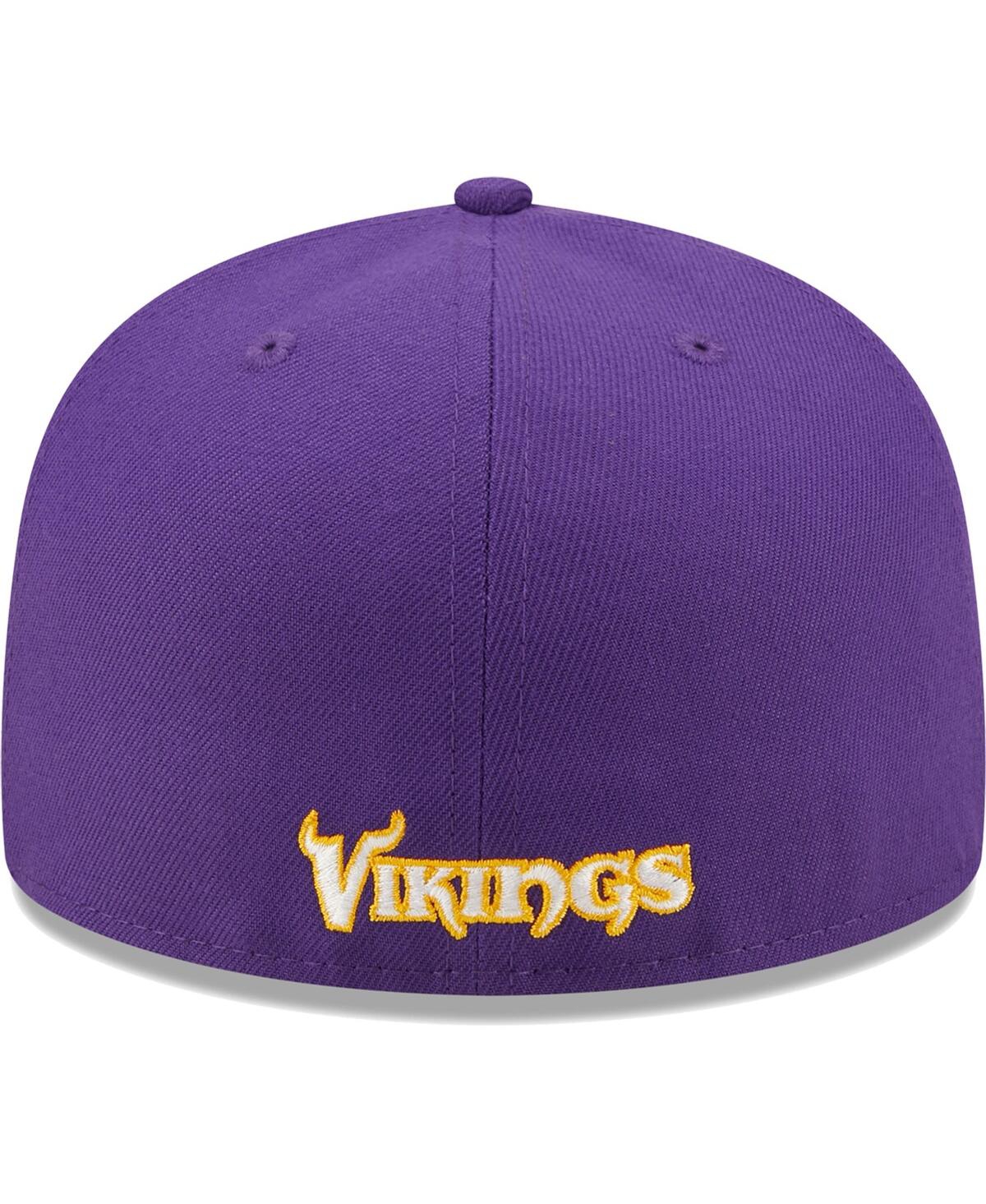 Men's New EraMinnesota Vikings Flawless 59FIFTY Fitted Hat - Purple