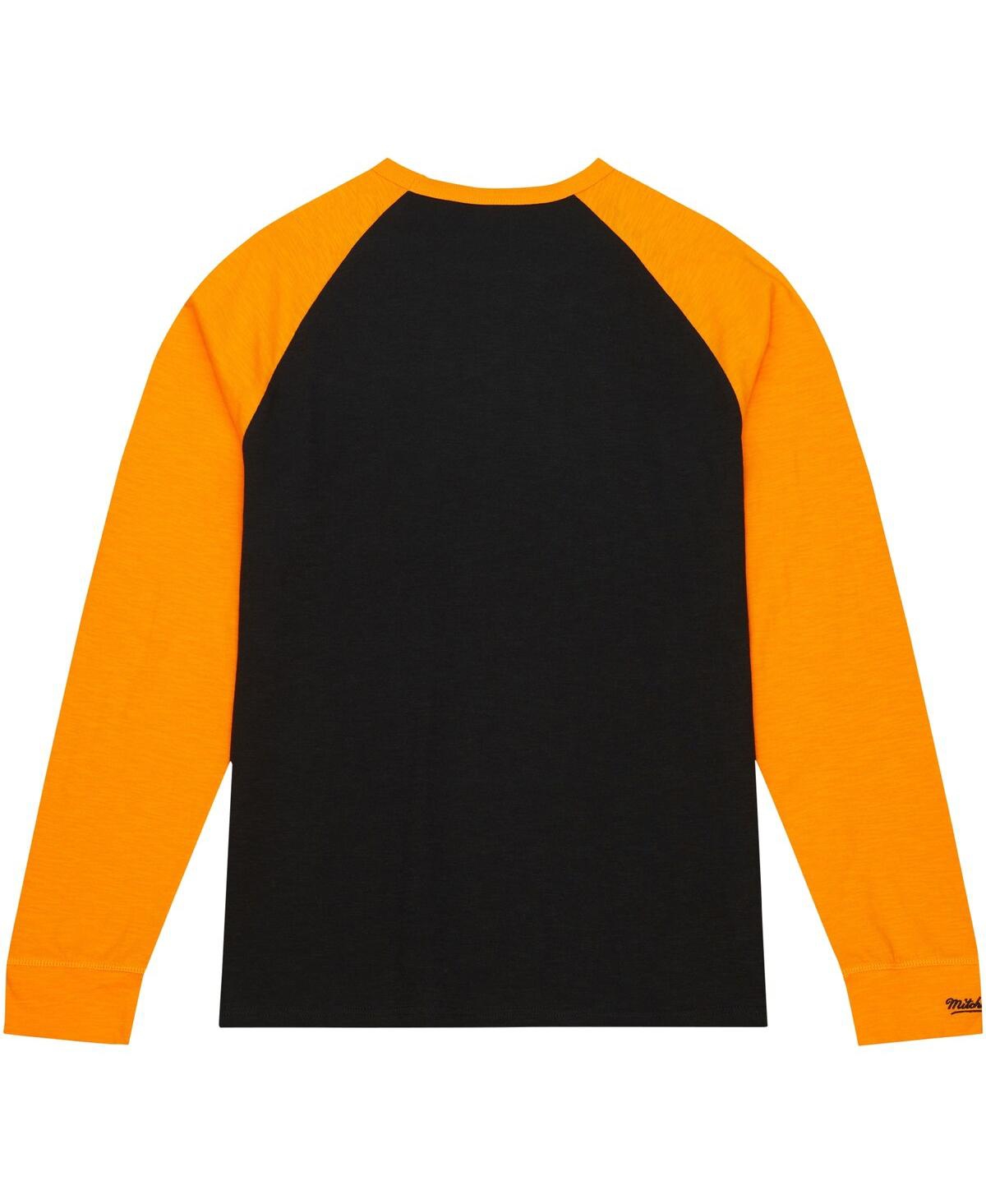 Men's Mitchell & NessTennessee Volunteers Legendary Slub Raglan Long Sleeve T-shirt - Black