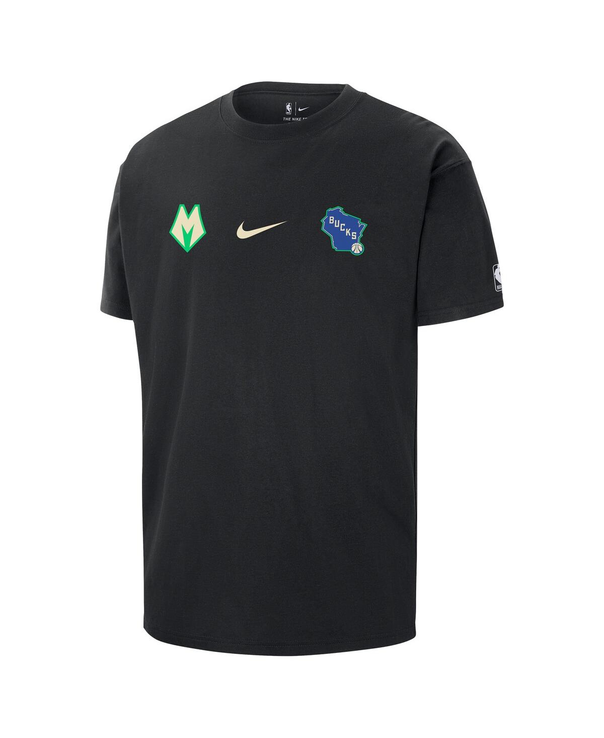Men's NikeMilwaukee Bucks 2023/24 City Edition Courtside Max90 T-shirt - Black