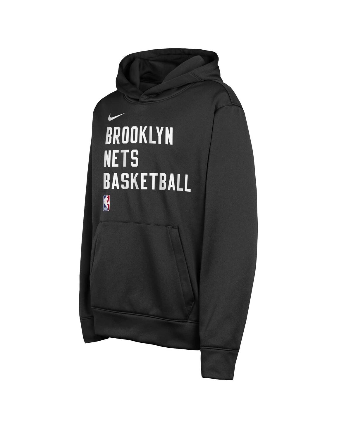 Big Boys NikeBrooklyn Nets Spotlight Performance Pullover Hoodie - Black