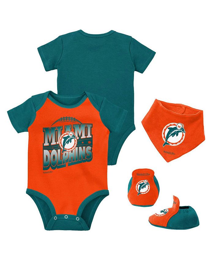 Mitchell Ness Newborn and Infant Boys and Girls Orange Aqua