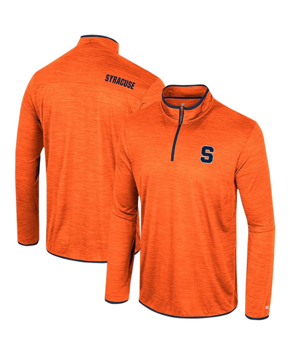 Shop Colosseum Men's  Orange Syracuse Orange Wright Quarter-zip Windshirt