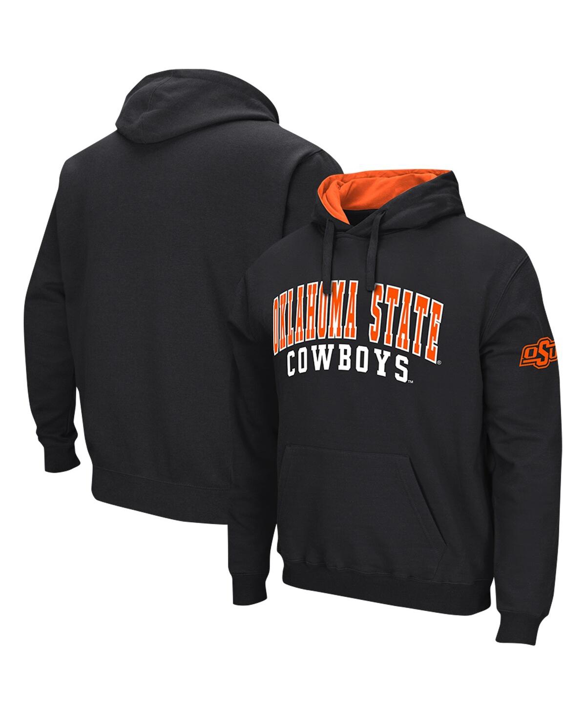 Colosseum Men's  Black Oklahoma State Cowboys Double Arch Pullover Hoodie