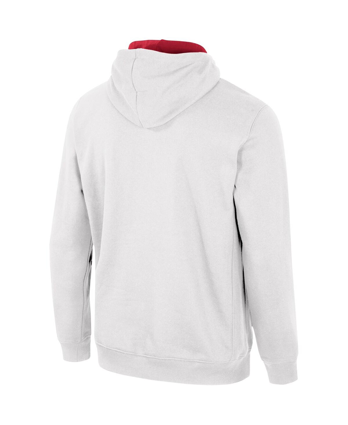 Colosseum Men's  White Oklahoma Sooners Half-zip Hoodie In White