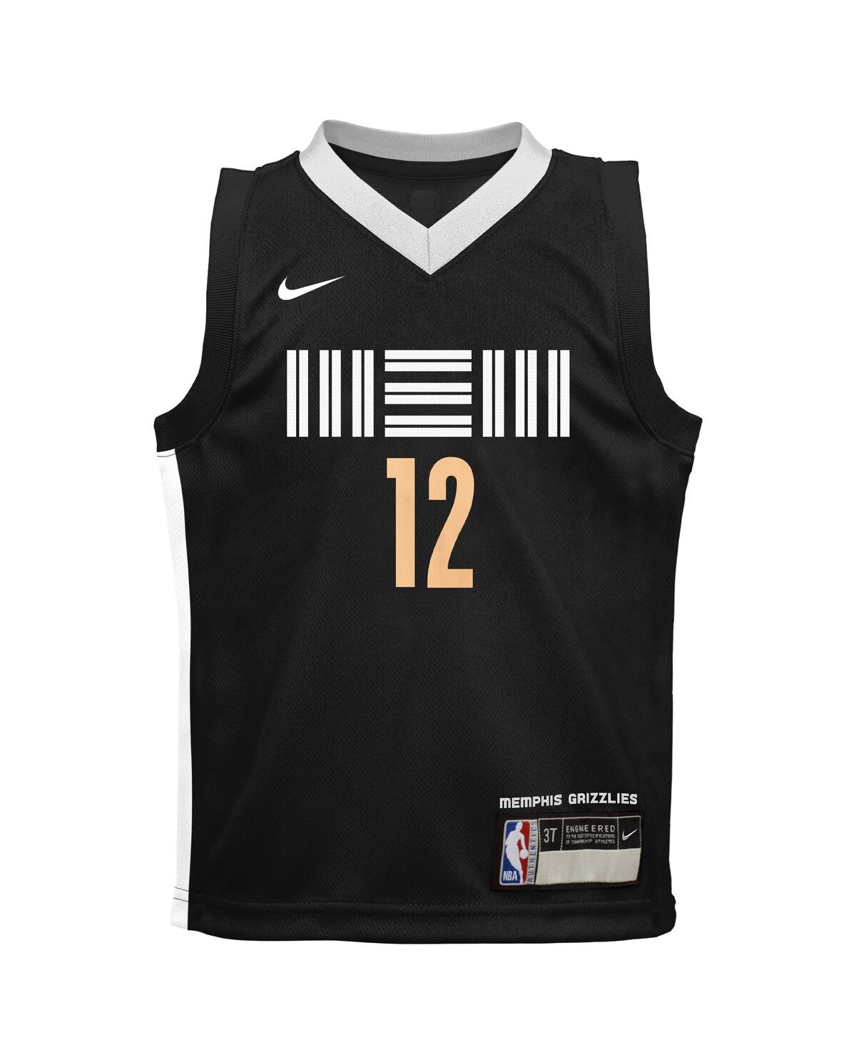 Preschool Boys and Girls Nike Ja MorantMemphis Grizzlies 2023/24 Swingman Replica Jersey - City Edition - Black