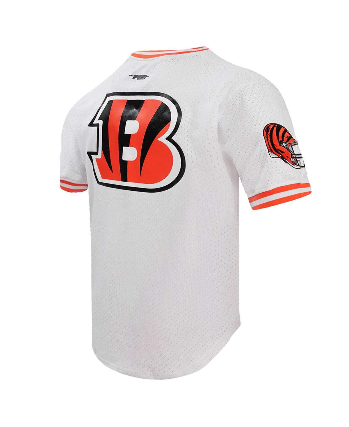 Men's Pro Standard Joe BurrowCincinnati Bengals Player Name and Number Mesh T-shirt - White
