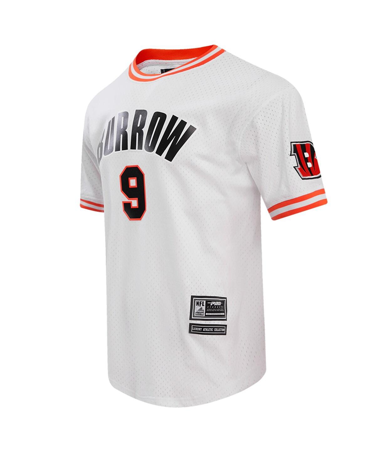 Men's Pro Standard Joe BurrowCincinnati Bengals Player Name and Number Mesh T-shirt - White
